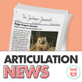 Articulation News - Printables for Speech Therapy