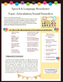 Articulation Newsletter- Teacher Resource Handout
