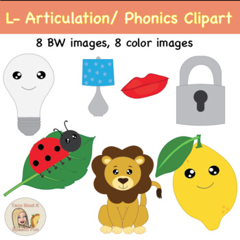 Preview of Articulation/ Phonics clipart- L