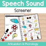 Articulation & Phonology Speech Sound Screener Informal As