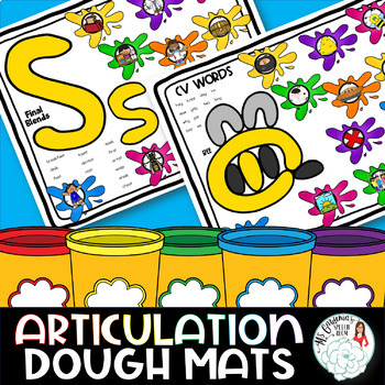 Preview of Articulation Dough Mats for Speech Therapy