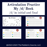 Articulation Practice /d/- no prep digital and printout