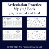 Articulation Practice /m/- no prep digital workbook.