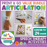 No Prep Articulation Games and Activities for Speech Thera