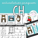 Articulation Program for /CH/ (+ Boom Cards) Speech Therapy