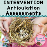 Articulation Progress Monitoring Assessments: Early Interv