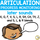 Articulation Progress Monitoring Probes-Later Sounds