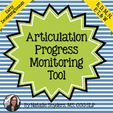 Articulation Progress Monitoring Tool for SLPs - Early Dev