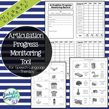 Articulation Progress Monitoring Tool For Speech Language Therapy
