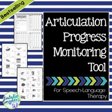 Articulation Progress Monitoring Tool for Speech Language Therapy