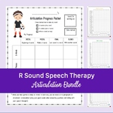 R Sound Speech Therapy Articulation Progress Worksheet Bundle