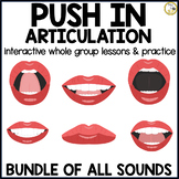 Articulation Push In Lessons for Whole Group Speech Therap