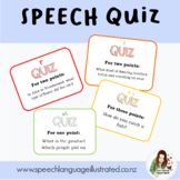 Speech Quiz - A fun game for articulation generalisation