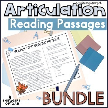 Preview of Articulation Reading Stories | Articulation Activities for Older Students