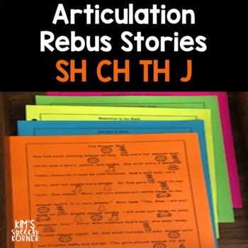 Articulation Activities Rebus Stories Sh Ch Th And J Print And Go