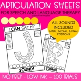 Articulation Sheets