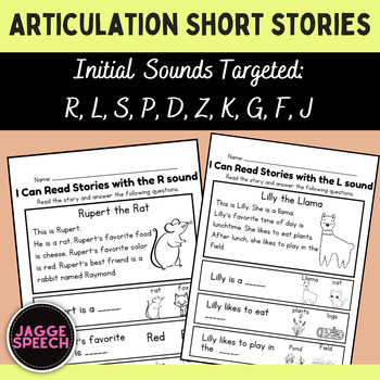 Preview of Articulation Short stories