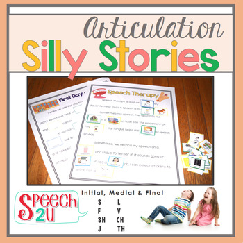 Articulation Silly Story Fill Ins And Word Lists S L Th Sh Ch F V J
