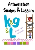 Articulation Snakes & Ladders 'k', 'g' & 'L' initial
