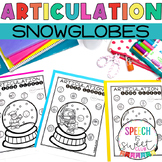 Articulation Activities | Snow Globes for Winter Speech Therapy