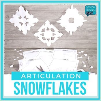 Preview of No Prep | Articulation | Snowflakes Winter Craft | Speech Therapy