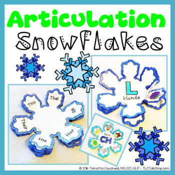 Preview of Articulation Snowflakes: Snowflake Crafts for Articulation