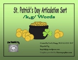 St. Patrick's Day Articulation Sort: /k,g/ Sounds