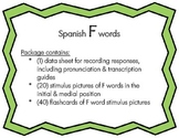 Articulation: Spanish F words