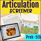 Quick Articulation Speech Screener For Preschool & Element