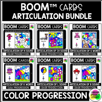 Preview of Summer Articulation Activities for Speech Therapy, Boom Cards, Preschool