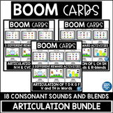 Articulation Activities for Speech Therapy, Boom Cards, En