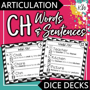 Preview of Articulation CH Speech Therapy Game