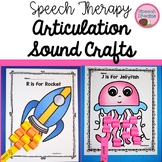 Articulation Speech Therapy Crafts: Early and Later Develo