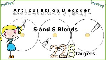 Preview of Articulation Spin and Decode: S and S Blends; Print-N-Go