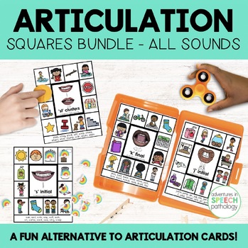 Preview of Articulation Squares for Speech Therapy – BUNDLE