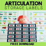 Articulation Storage Labels - Freebie