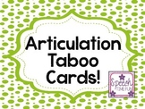 Articulation Taboo Cards