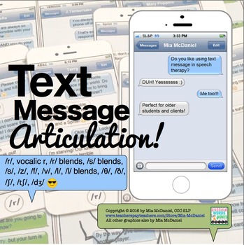 Preview of Articulation Text Messages | Sound Loaded