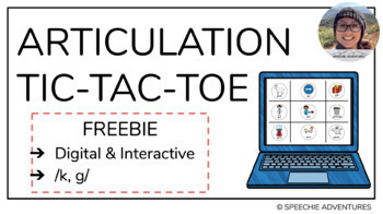 Preview of Articulation Tic-Tac-Toe FREEBIE