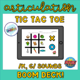 Articulation Tic Tac Toe /k/ and /g/ - Boom Deck!