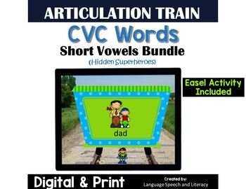 Preview of Distance Learning |  Speech Therapy |  Articulation of CVC Word Scenes