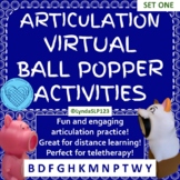 Articulation Virtual Ball Popper SET ONE Interactive PowerPoint
