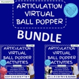 Articulation Virtual Ball Poppers BUNDLE | Distance Learning