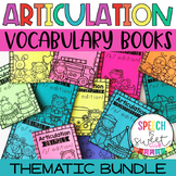 Articulation Vocabulary Books Bundle for Speech Therapy