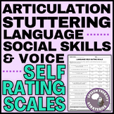 Speech/Language Self-Rating Scale Surveys & Write Up Templates