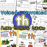 Articulation Voiced and Unvoiced Digraph TH Worksheets Activities