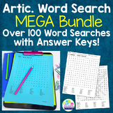 Articulation Word Searches for Speech Therapy Homework