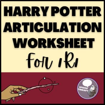Preview of Articulation Worksheet for R Sound FREEBIE (Harry Potter Themed)