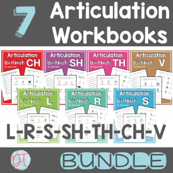 Preview of Articulation Worksheets | BUNDLE | R S L SH TH CH