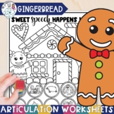 Articulation Worksheets Gingerbread Theme